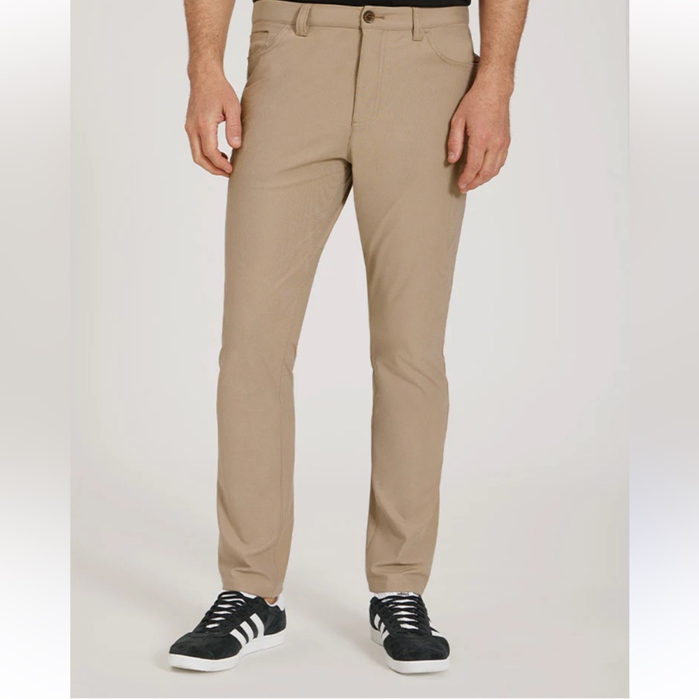 New Marc Asher classic fit nylon golf hiking men’s tan pants size 36x32